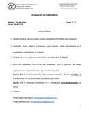 Evaluación de matemática 5°