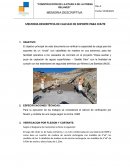 Memoria descriptiva de cálculo de soporte para Chute