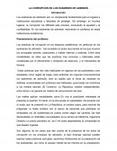 La corrupción en los exámenes de admisión