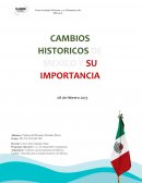 Cambios historicos de México y su importancia