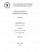 Diagnóstico Empresarial. Bodeguita “Mi ORIANA”