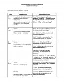 Cronograma antropología