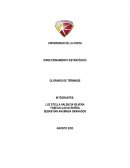 Direccionamiento estratégico, glosario de términos