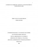 El precio en el marketing, costos en la fijación de precio y estimación de valor