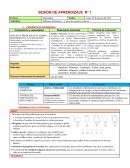 Sesión de aprendizaje matemáticas. Áreas y perimetros