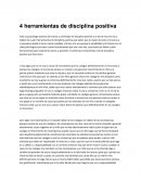 4 herramientas de disciplina positiva