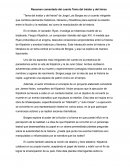 Resumen comentado Tema del traidor y el heroe