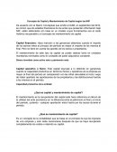 Concepto de Capital y Mantenimiento de Capital según las NIIF