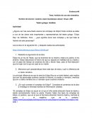 Análisis de una obra dramática. El complejo de Edipo