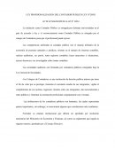 Ley profsionalización del Contador Público Ley N°28951