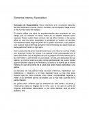 Elementos Internos: Espacialidad