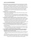 ¿Qué es lo contemporáneo?
