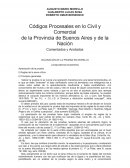 Códigos Procesales en lo Civil y Comercial de la Provincia de Buenos Aires y de la Nación
