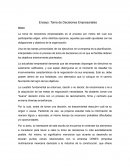 Ensayo: Toma de Decisiones Empresariales