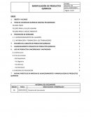 Procedimiento manipulación productos quimicos