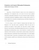 String theory and its input in Philosophical Posthumanism