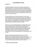 Causas del calentamiento global