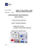 Practica n.° 1: Manejo de equipos y materiales de laboratorio: uso del mechero bunsen y balanza analítica