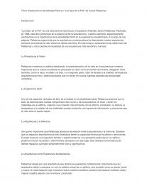 Explorando la Sensibilidad Táctil en Los Ojos de la Piel de Juhani Pallasmaa. Página 1