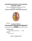 Evolucion de la maquina de combustion interna