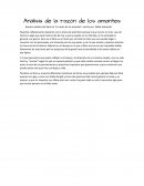 Análisis de la razón de los amantes