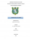 Elementos del acto jurídico