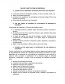 Taller constitución de empresas