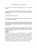 Efectos generales de la sentencia