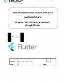 Laboratorio 8: Introducción a la programación en Google Flutter