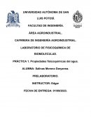 Propiedades fisicoquímicas del agua