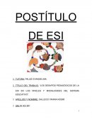 Los desafíos pedagógicos de la esi en los niveles y modalidades del sistema educativo