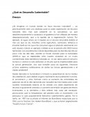 ¿Qué es Desarrollo Sustentable?