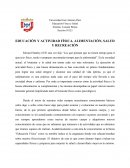 Educación y actividad física, alimentación, salud y recreación
