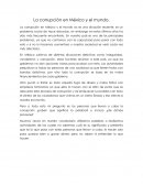 La corrupcion en México y el mundo