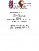 Procedimientos de trámites del comercio