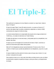 Barco Triple E. Página 1