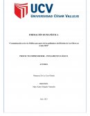 Contaminación en la vía Pública por parte de los pobladores del Distrito de Los Olivos en el año 2023