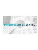 Presupuestos de ventas