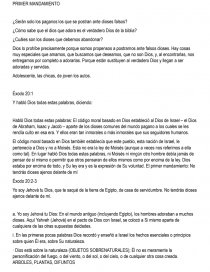 Primer Mandamiento. Página 1