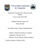 Actividad: Ensayo "Pago (Cumplimiento)"