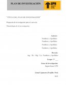 Plan de investigación