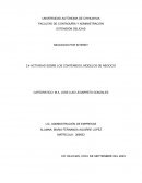 Actividad sobre los contenidos, modelos de negocio