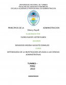 Metodologia de la investigacion aplicada a las ciencias administrativas