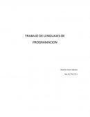 Trabajo de lenguajes de programación