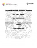 El significado en las artes visuales