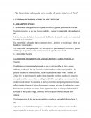 La Maternidad subrogada como opción de paternidad en el Perú