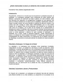 ¿Están relacionadas la salud y la calidad de vida al estado nutricional?