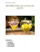 Informe final de la vela de aceite