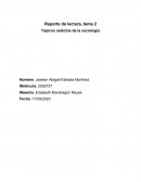 Tópicos selectos de la sociología