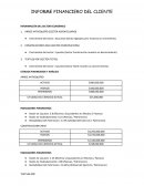 Informe financiero del cliente